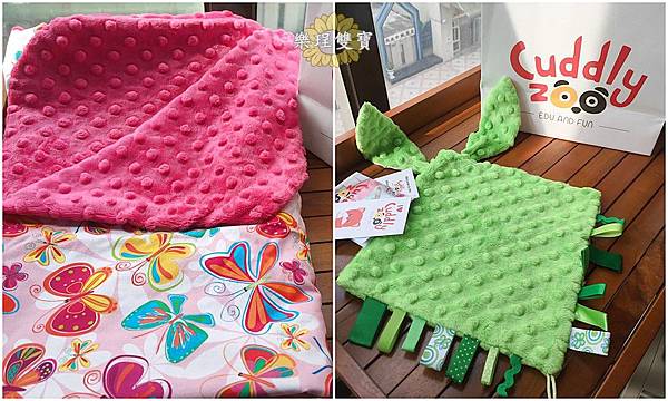 《育兒物開箱》歐洲頂級無毒嬰幼兒精品Cuddly ZOO卡莉露柔眠莉粒毯和波蘭兔安撫巾