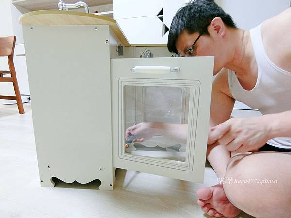 【女寶扮家家酒】木製廚房玩具│kikimmy加大版歐式木製大型聲光廚房玩具組