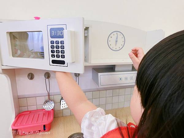 【女寶扮家家酒】木製廚房玩具│kikimmy加大版歐式木製大型聲光廚房玩具組