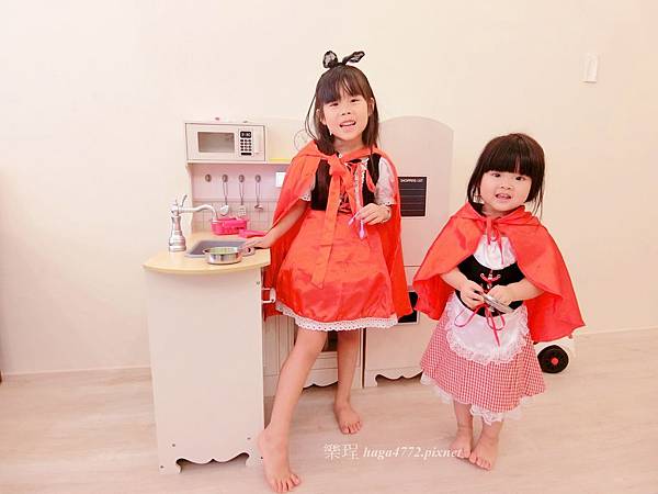 【女寶扮家家酒】木製廚房玩具│kikimmy加大版歐式木製大型聲光廚房玩具組